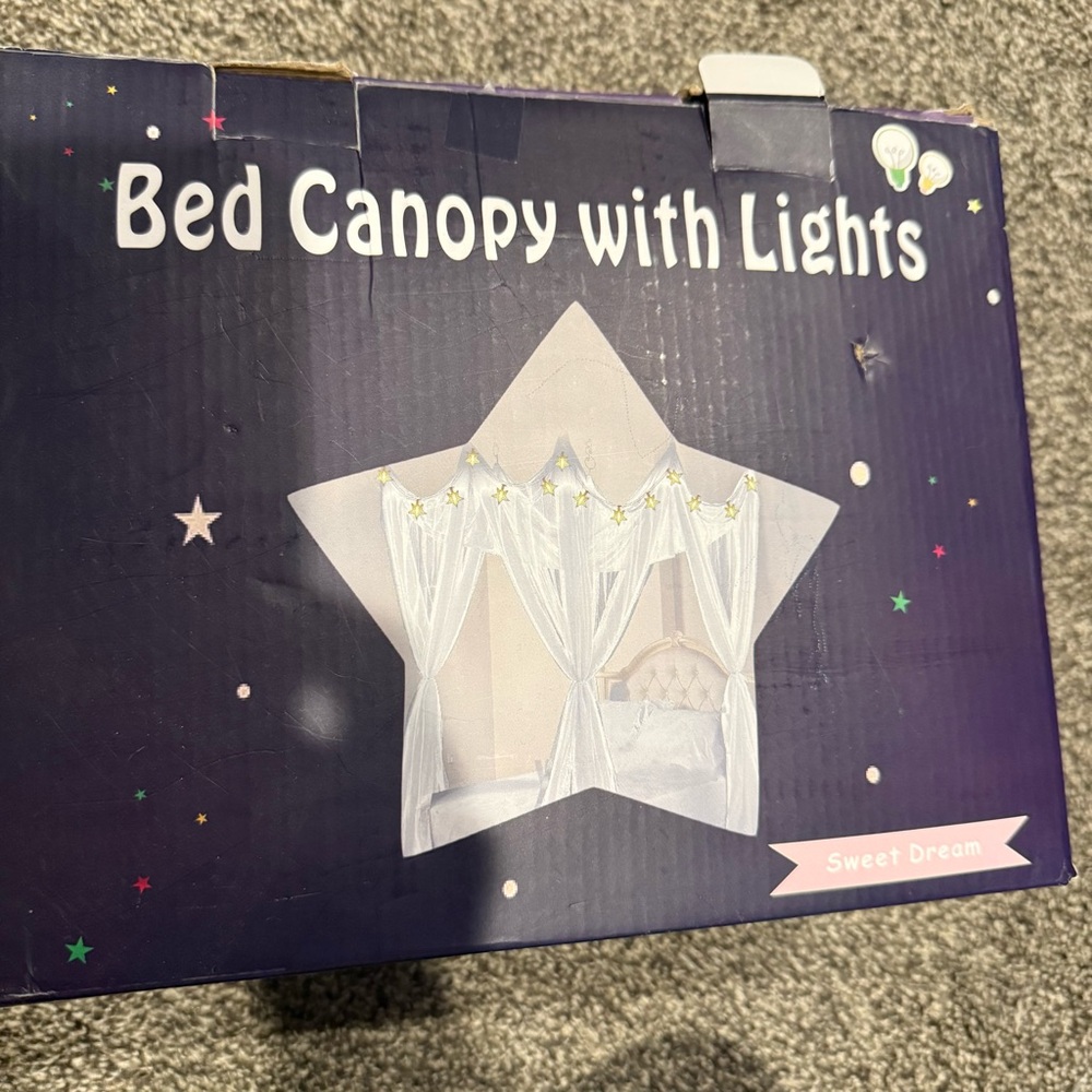 Bed Canopy with Lights